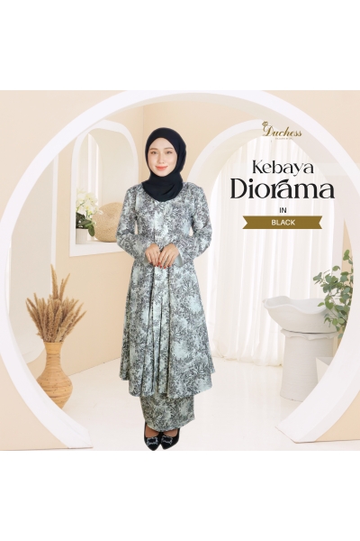 KEBAYA DIORAMA - BLACK